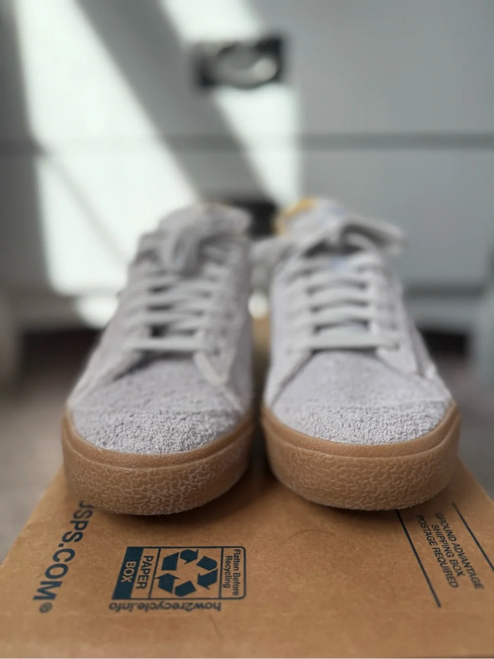 Woman's Nike Blazer Low '77 Vintage Football Grey Suede Sneakers